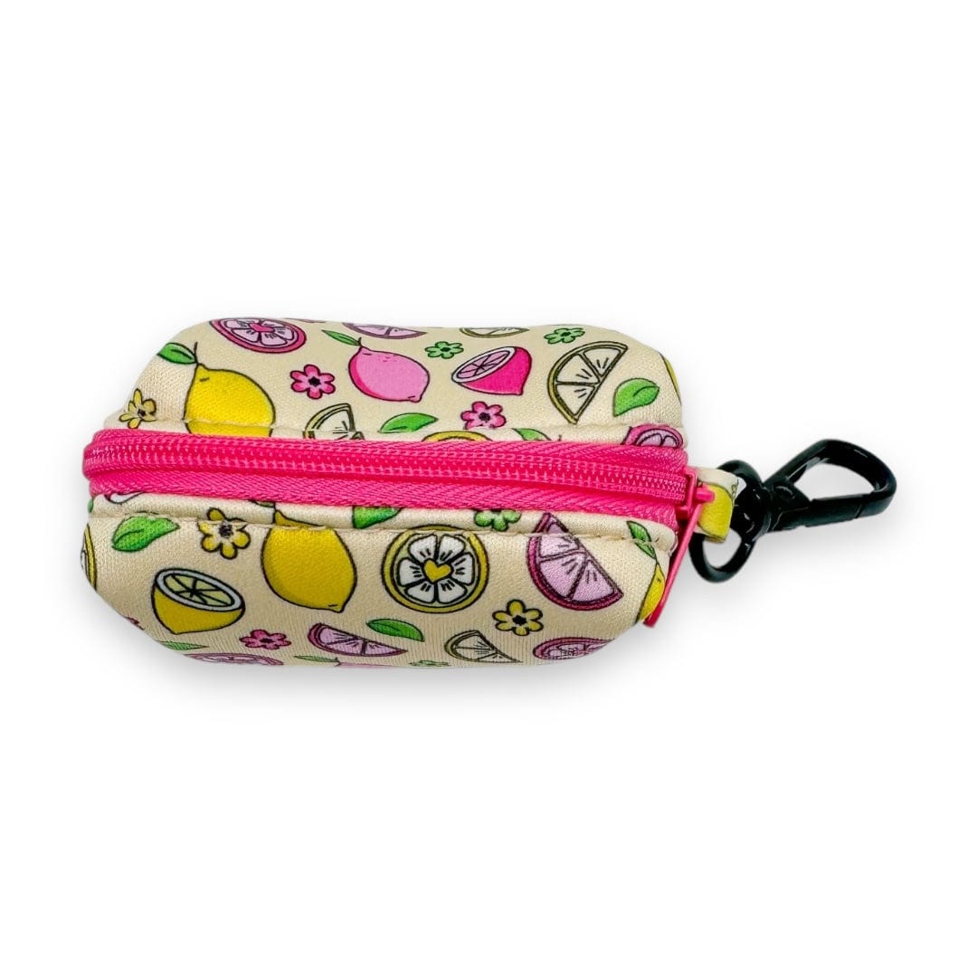 Zelda & Harley Poop Bag Holder Pink Lemonade Waste Bag Holder